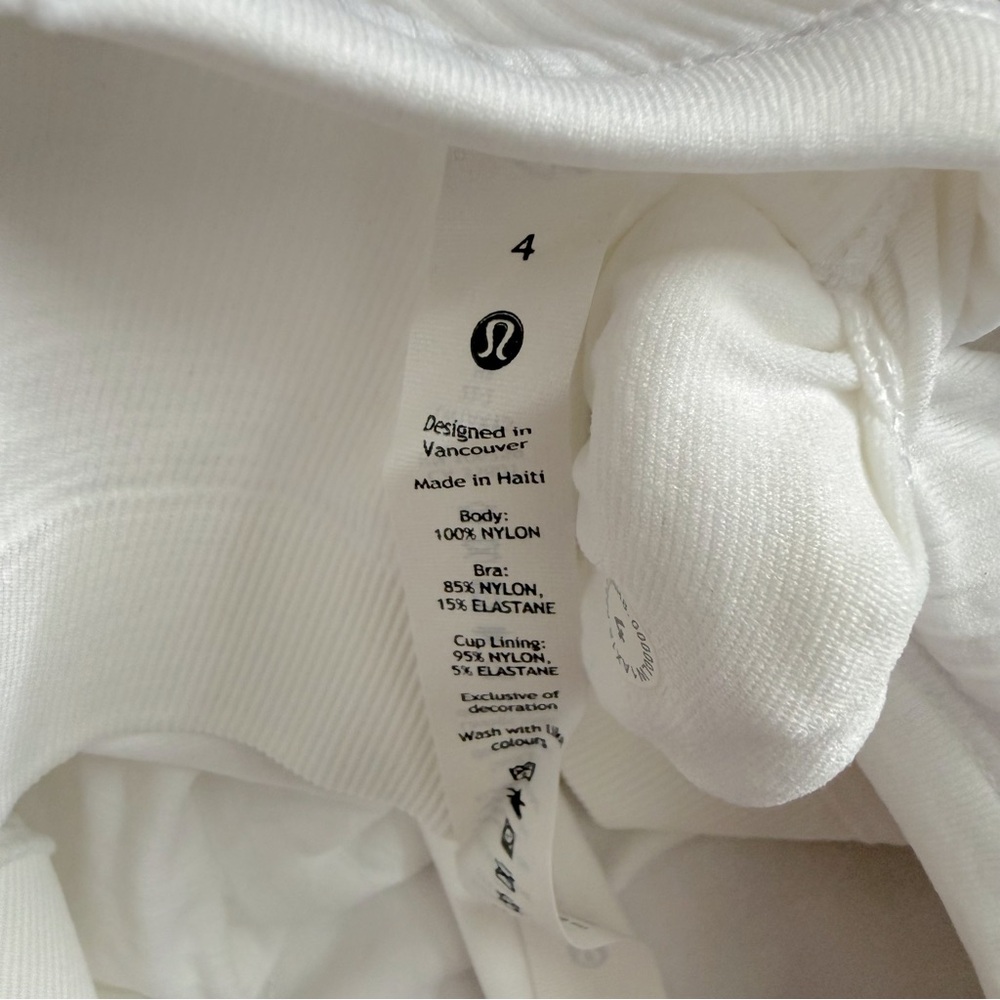 NWT Lululemon Ebb To Street Tank White Size 4 - Picture 6 of 8